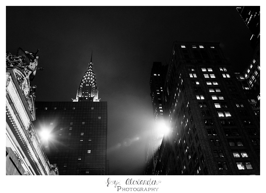 NYC at night, NYC skyline, Chrysler Building