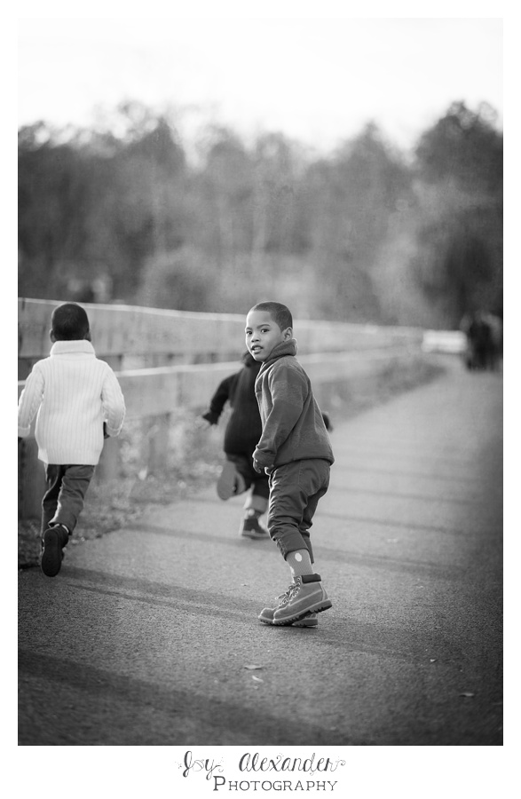 Congers Lake Boardwalk, brothers, black and white photography