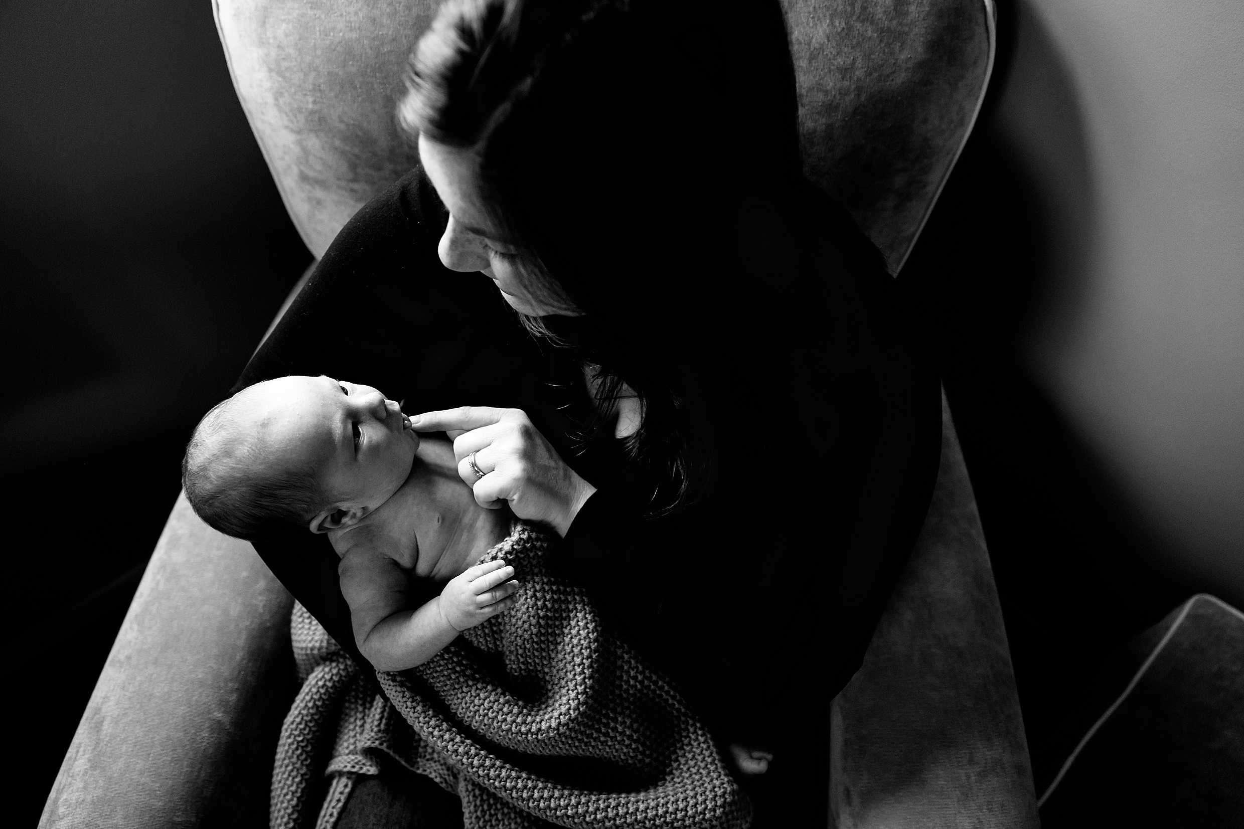 newborn, baby boy, mother and child, black and white newborn photography