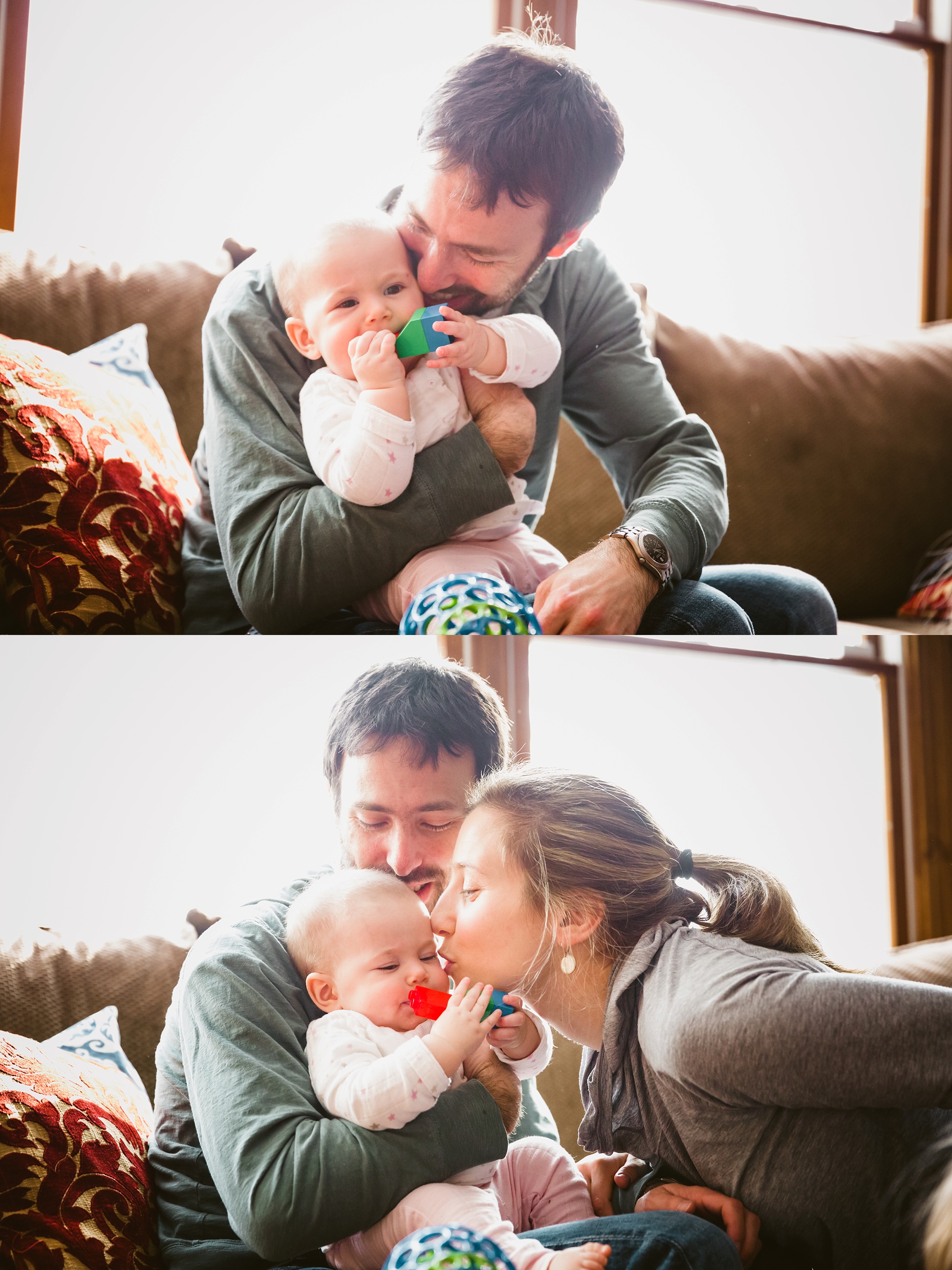 new city, New york photographer, family laughing, baby girl